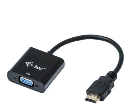Przejściówka i-tec Adapter kablowy HDMI - VGA Cable FULL HD 60 Hz Audio 15 cm